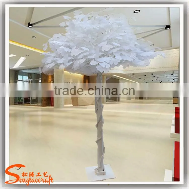 Customized hot sale 2016 new design wholsale artificia white tree fake wedding decoration tree artificial white tree