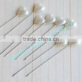 Assorted Rosette Pearl Round Head Straight Hijab Pin
