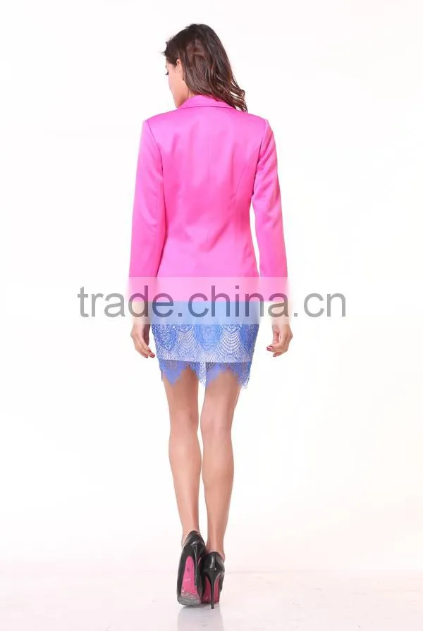 New design Jackets Suit One Button Slim blazer jacket women 2015