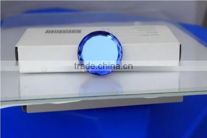 50MM Round Flat Back Glass Stones Jewelry Accessories Unfoiled Transparent Glass for Home Decor