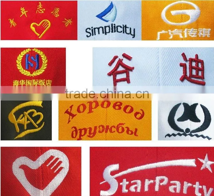 customized advertising caps/100% cotton 6-panel caps with any logo embroider