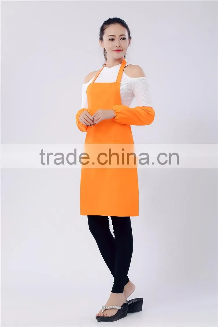 New silk screen high quality cheap plain apron for promotion