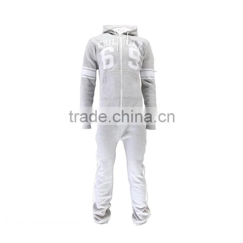 OEM wholesale quality plus size adult family thermal onesie for men