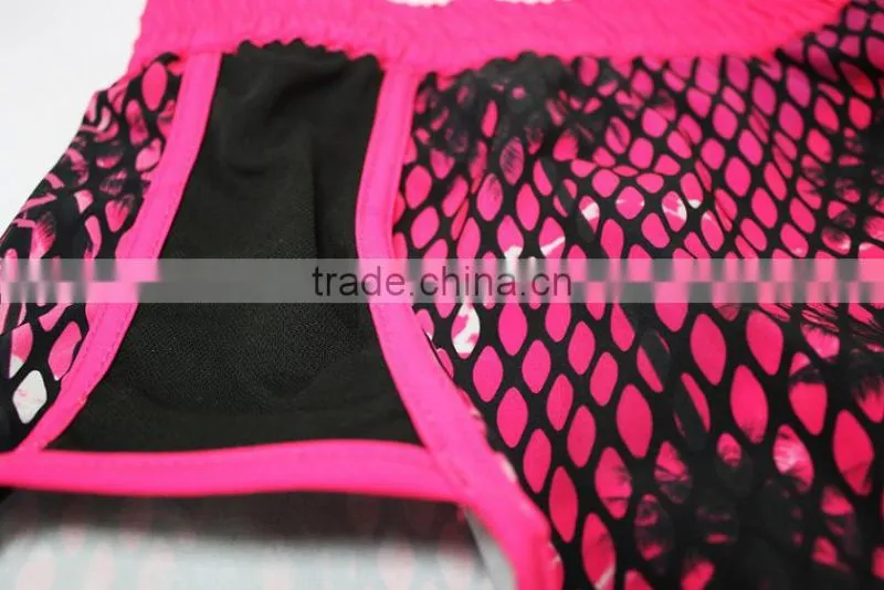WHOLESALE WOMAN MMA SHORTS BLACK AND PINK
