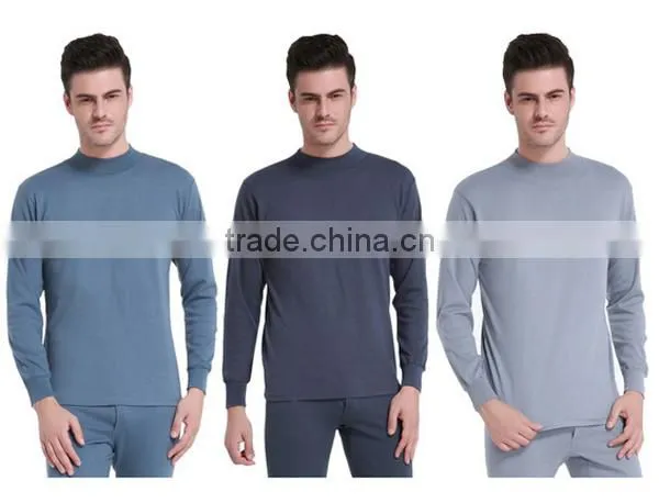 Cotton Lycra Men's Heat Thermal Underwear Lady Long Johns Long Sleeves