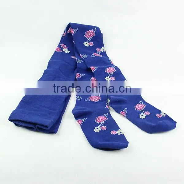 Custom school girl tights pantyhose with nice flowers
