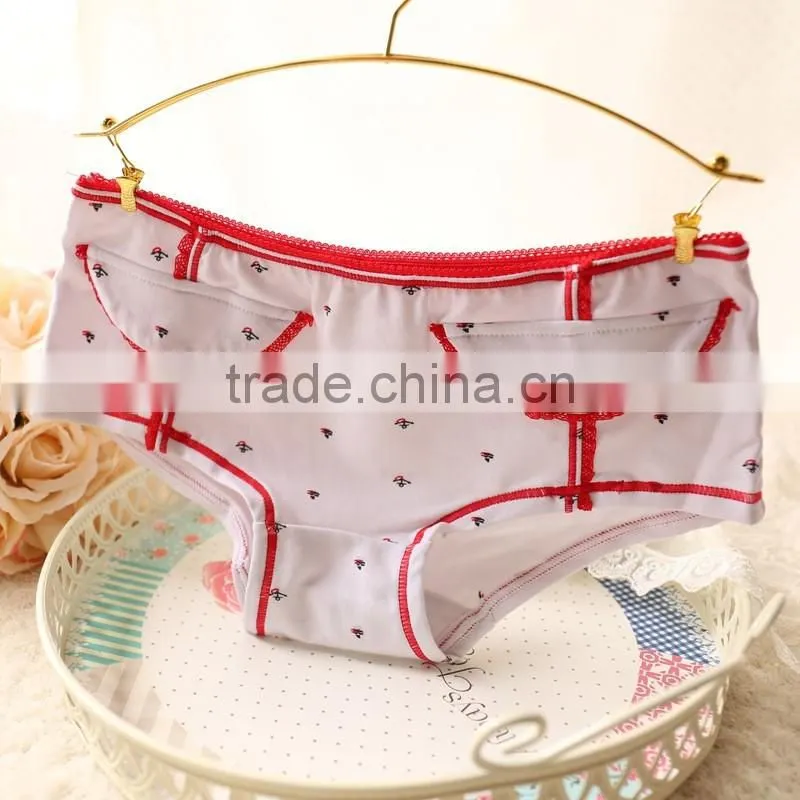 New Cute Pocket Women Cotton Underwear Girl briefs sexy panty