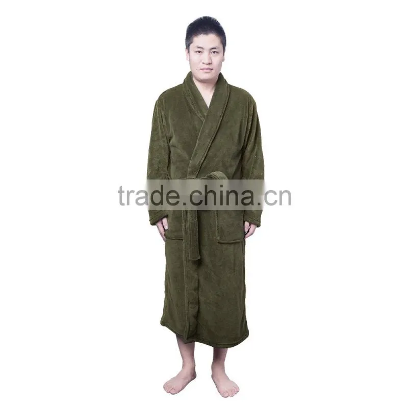 Bathrobe Sets men Flannel Bathrobes for men