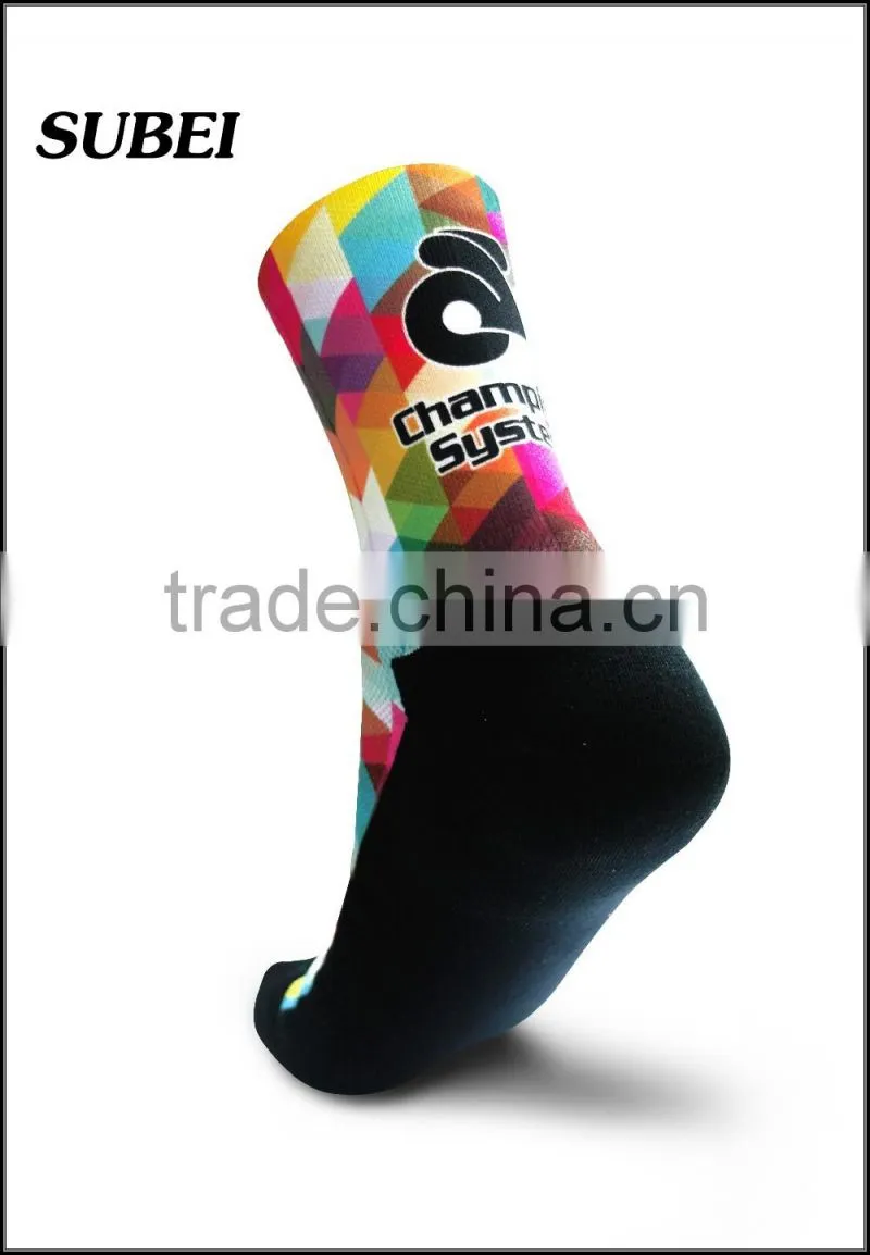 Custom print fancy sublimation basketball elite compression socks