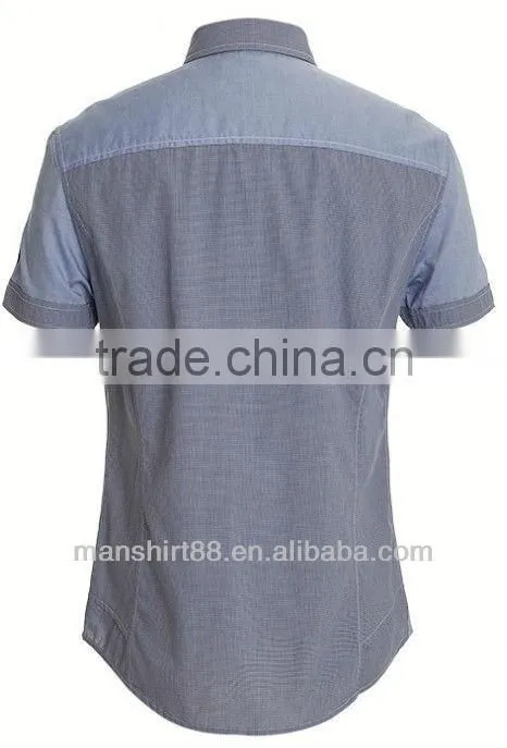 Custom Short sleeves mens end-on-end Work shirt