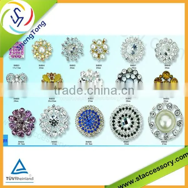 Popular wholesale rhinestone fashion button