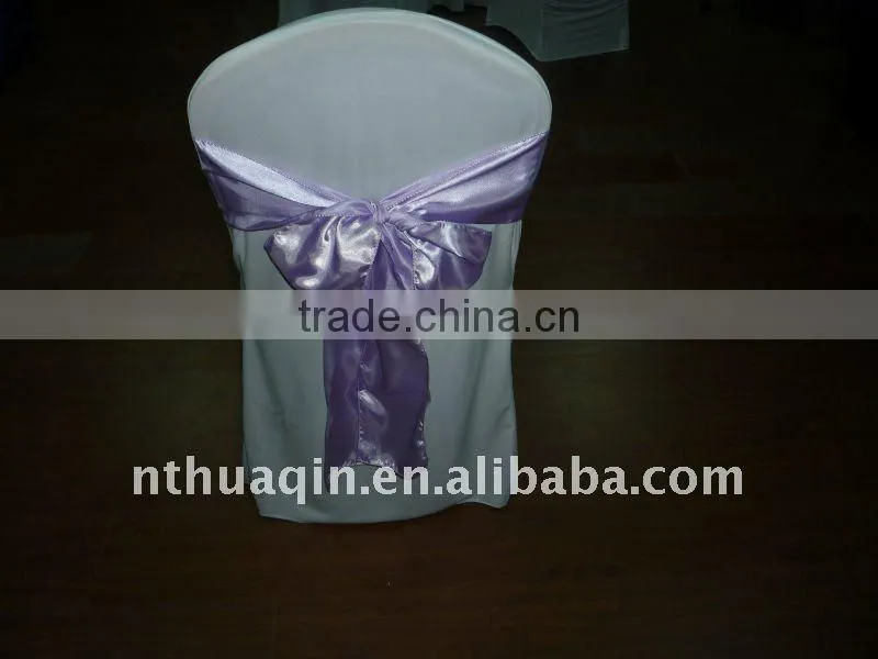 Satin fashion chair cover for chair cover and chair sash