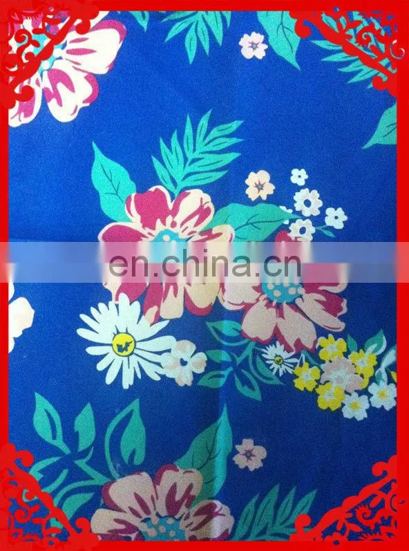 2014-2015 latest Italy design pattern poplin twil peach poly printed fabrics for beach shorts