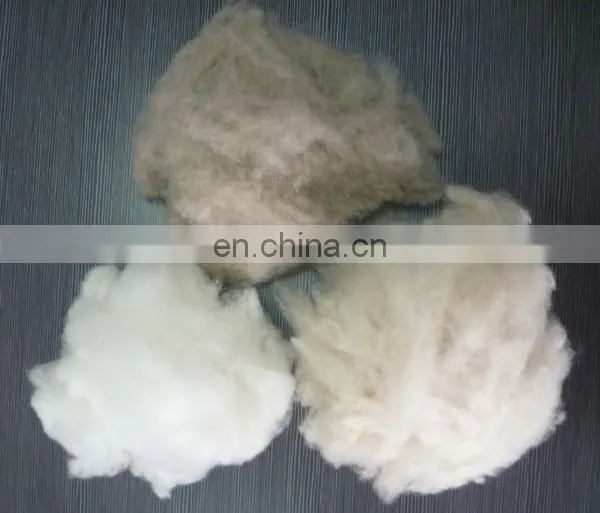Sharrefun dehaired and combed Pure cashmere tops white/light grey/brown