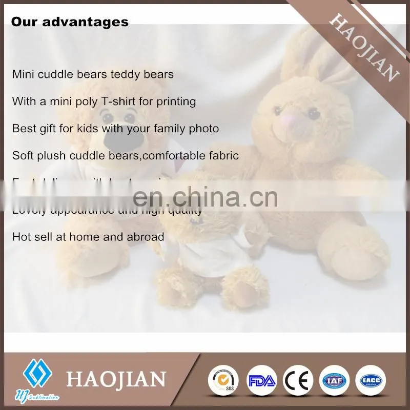 Sublimation Cuddle Bears or rabbit