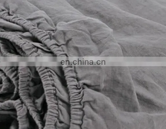 100% high quality linen bed sheet sets/bedding sets with stone washed/preshrunk
