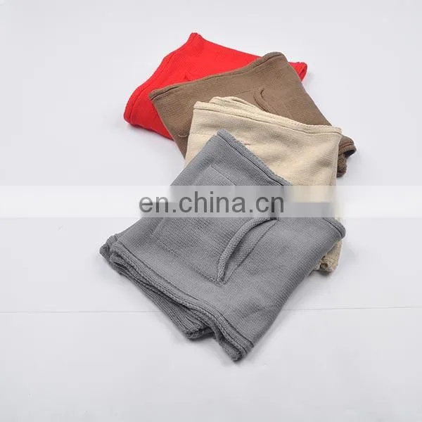 TOROS Professional OEM/ODM Winter warm knitted hooded scarf with pockets