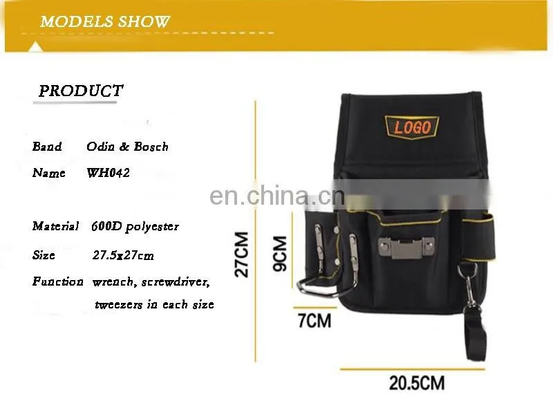 Factory Manufacturer Custom tool waist bag
