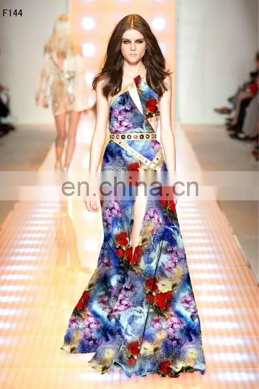 Long Maxi Dress China Suppliers On Printed Rayon Fabric