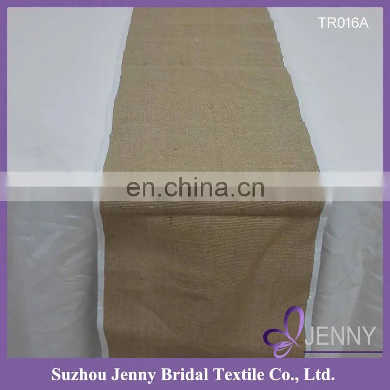TR016A Jenny bridal hot sale burlap table runner