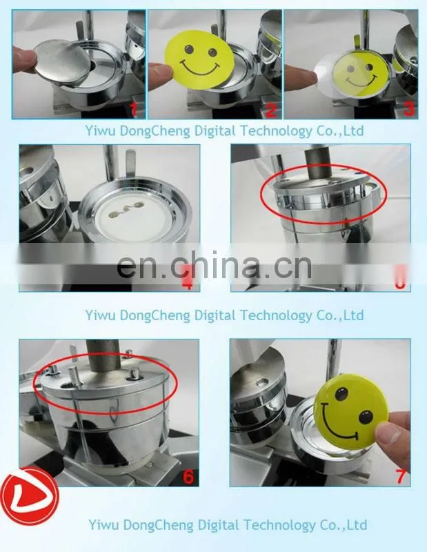 New Pro 1-3/4"44MM Badge bouton Making Machine + Circle Cutter+Magnetic button+pin button 44MMbadge Package