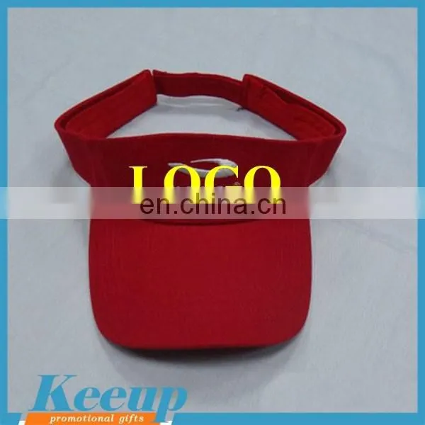 Bulk sale visor cap cheap sun visor hat with custom logo for advertising