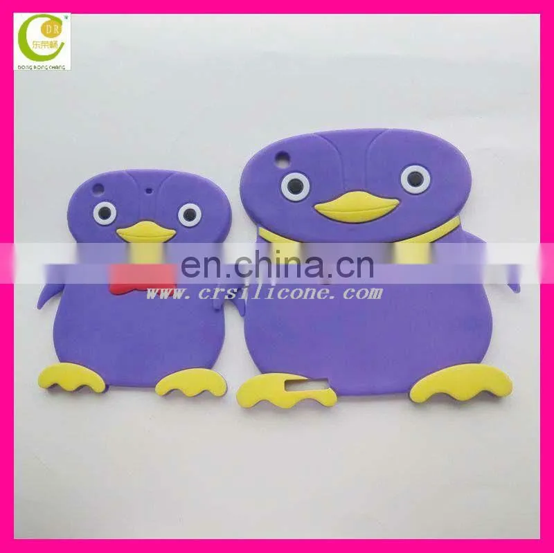 New Design animal cartoon shape Soft Silicone Rubber Case For Ipad