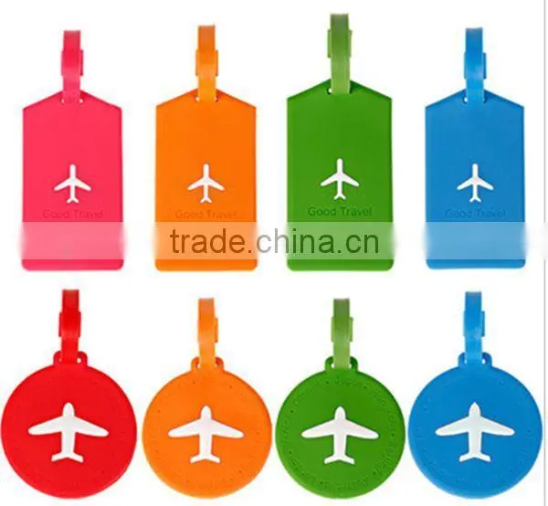 Top quality soft silicone luggage tag/ bag tag