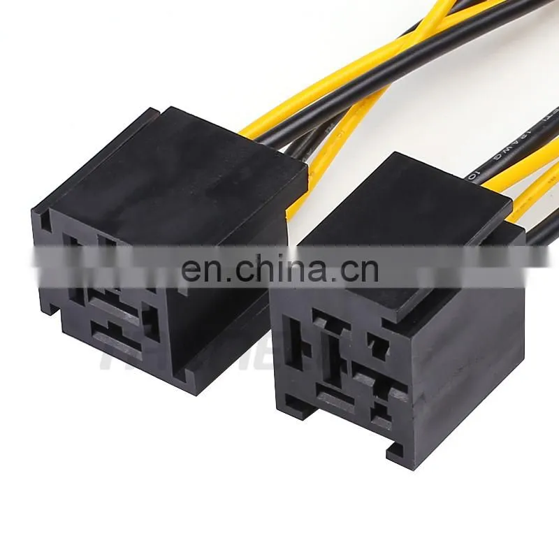 1Pcs/set Automotive Relay 12V 80A 4Pin 5Pin wide Pin SPDT Car automotive relay with relay socket for Car modification