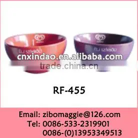 Disposable Round Ceramic Promotion Soup Rice Bowl with Custom Color Made In China