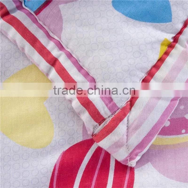 China wholesale colorful duvet set reactive printed cheap home use thick comforter