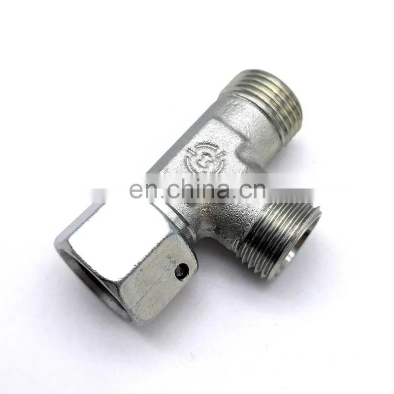 Bulkhead Swivel Male Run Tee Compression Equal Tee Fitting Double Ferrules Stainless Steel Tube Fittings