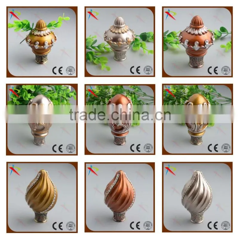Factory price cheap curtain finials for Algeria market