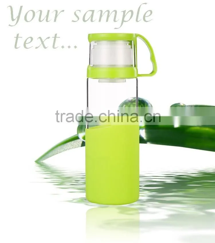 2016 New style glass water bottle
