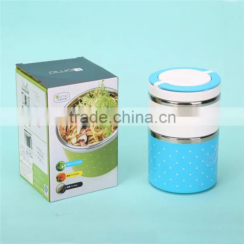 SS 630ml thermos tiffin carrier /insluated tiffin lunch box