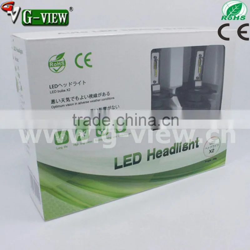 hi lo beam auto led headlight 4500lm h4 auto bulb high power