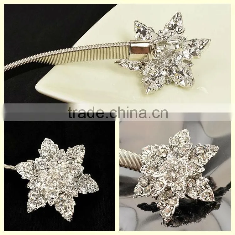 China stainless steel jewelry snowflake sexy silver belly chains