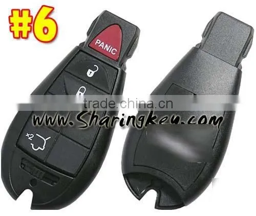 High Quality 3+1 button Fobik Smart Keyfor Chrysler Dodge Jeep #6 W/o logo