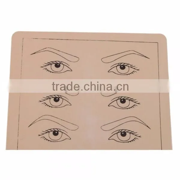Beige Eyebrow Lips Picture Tattoo Permanent Makeup Simulation Practice Skin