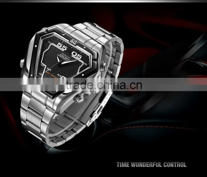 2015 MIDDLELAND Luxury Brand Watch Men Fashion Watch Quartz Wristwatch Full Steel quartz brand watch