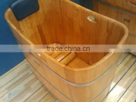 wooden Golden eyes wooden bathtub