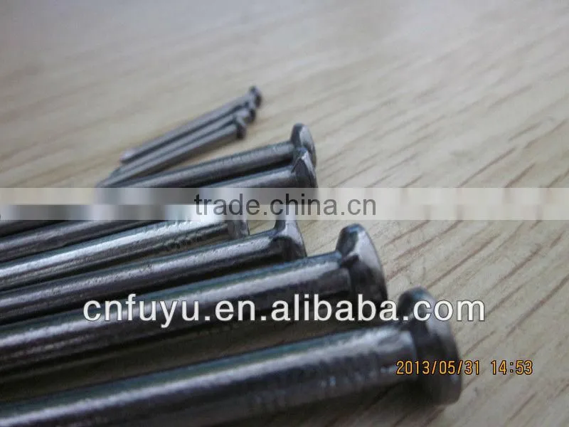 polished carbon steel common nails with smooth shank