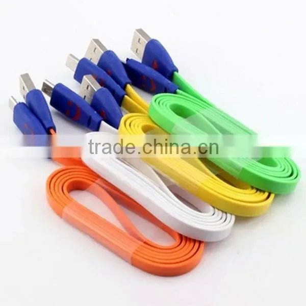 Hot Selling Slime V8 Micro Usb Cable with Led Light