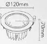 Professional Adjustable angle LED down Light 10w 15w 20w 30w Round /Square