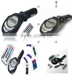 car fm modulator with SD card and usb flash drives