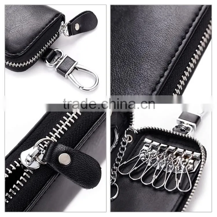 High quality genuine leather smart key case for key holder