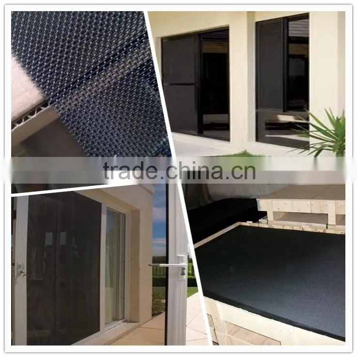 Powder Coated Black Stainless Steel Screen for Window