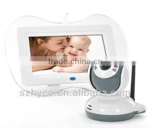 32G wireless quad DVR 7" LCD digtial wireless baby monitors