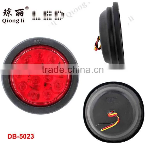 12V/24V universal 4" round LED stop/turn/indicate rear lamp