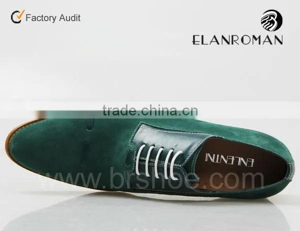 The newest cow suede leather dress men shoes